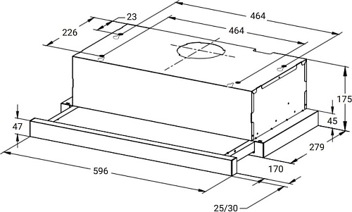 Кухонная вытяжка Weissgauff TEL 600 White Glass