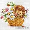 Набор для вышивания Алиса ежик в ромашках 0-113