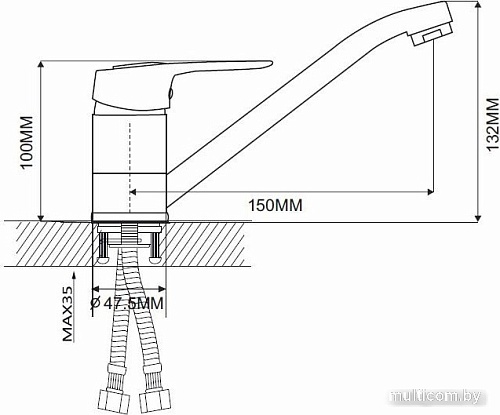 Смеситель Ekko EM4504