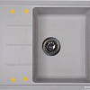 Кухонная мойка Ecoshtein Rechteck 620 (серый шелк)