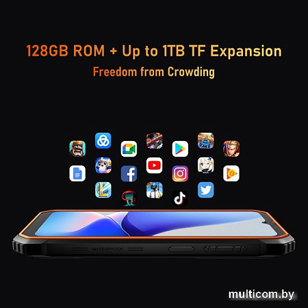 Смартфон Blackview BV6200 Pro 6GB/128GB (черный)