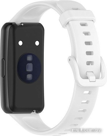 Ремешок Rumi силиконовый для Huawei Band 7 (белый)