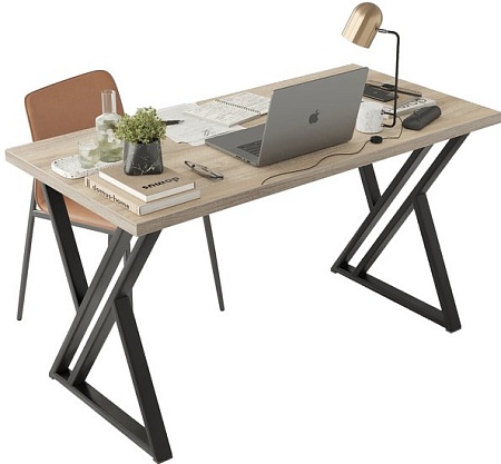 Стол Домус Гранд 12.016.401.07 (вяз светлый/металл черный)