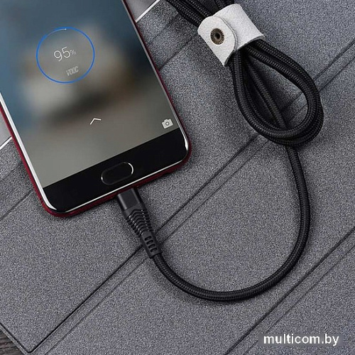 Кабель Hoco U53 4A Flash USB Type-A - MicroUSB (1.2 м, черный)