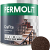 PERMOLIT Grafite антикоррозийная с эффектом металлик 1782 0.75 кг (шоколад)