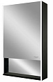 Континент Шкаф с зеркалом Filit Led 50x80 (левый, черный)