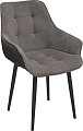 Стул Трия Шато конус Т2 (черный муар/велюр серо-коричневый)