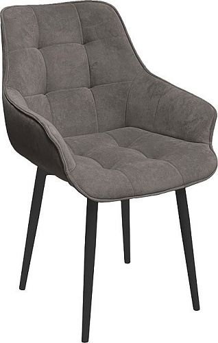 Стул Трия Шато конус Т2 (черный муар/велюр серо-коричневый)