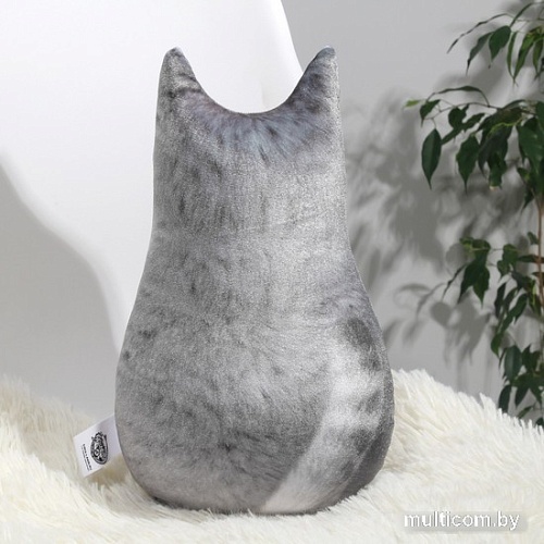 Декоративная подушка Mni Mnu Серый кот 4288785