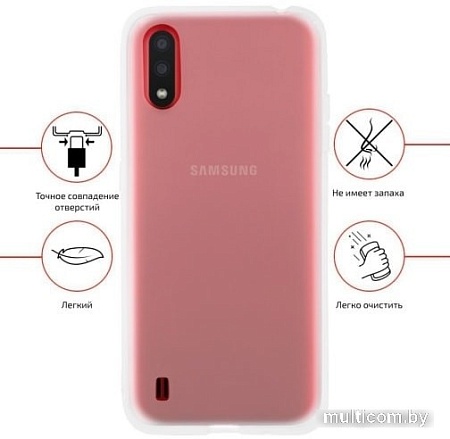 Чехол VOLARE ROSSO Taura для Samsung Galaxy A01 (прозрачный)