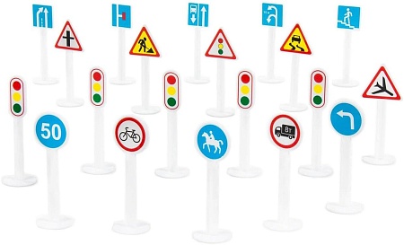 Развивающая игрушка Полесье Дорожные знаки №2 (20 элементов) 64202