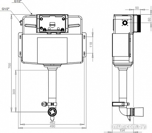 Инсталляция для унитаза Lavinia Boho Relfix 38020010