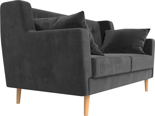 Диван Mebelico Брайтон 2 (велюр, серый)