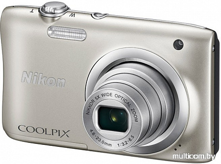 Фотоаппарат Nikon Coolpix A100 (серебристый)