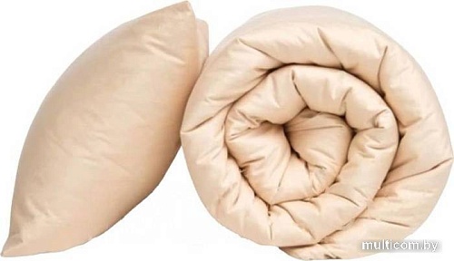 Постельное белье GoodNight Сатин Делюкс Евро 341735 (50x70, бежевый)