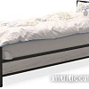 Кровать Millwood Neo Loft КМ-2.1/1 Л (дуб белый Craft/металл черный)