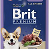 Brit Premium для взрослых собак всех пород с ягненком в соусе 85 г