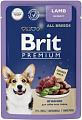 Brit Premium для взрослых собак всех пород с ягненком в соусе 85 г