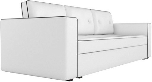 Диван Настоящая мебель Принстон 100104 (экокожа, белый/черный)