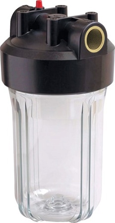 Корпус Гейзер 10BB (прозрачный, с латунными вставками)