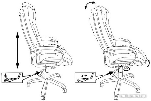 Кресло Бюрократ CH-824 (песочный)