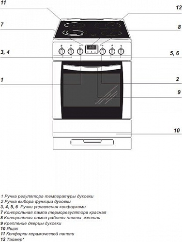 Кухонная плита Hansa FCCW69229