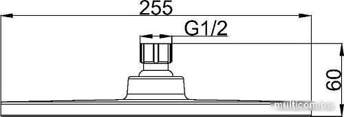 Верхний душ Maxonor Pure Life PL106-25-9