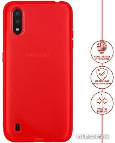 Чехол VOLARE ROSSO Taura для Samsung Galaxy A01 (красный)
