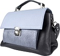 Женская сумка Carlo Gattini Classico Agliano 8036-01 (черный/голубой)