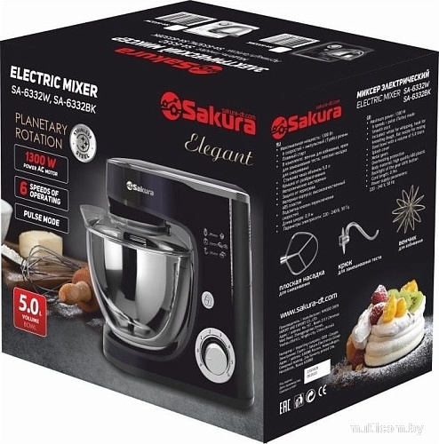 Планетарный миксер Sakura SA-6332BK