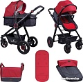 Универсальная коляска Lorelli Alexa 2018 Black&Red