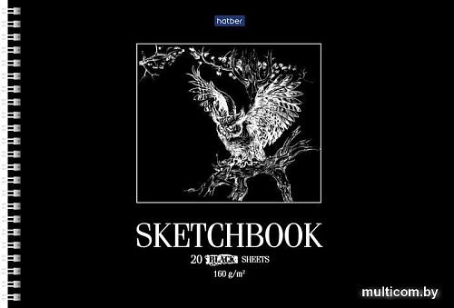 Альбом для рисования Hatber Сова 20А4Aгр_22274 (20 л.)