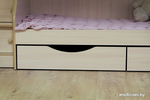 Двухъярусная кровать Красная звезда Р443 Капризун 6 180x80 (дуб млечный)