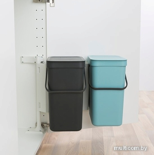 Brabantia Sort & Go 2 x 12 л (мятный/серый)