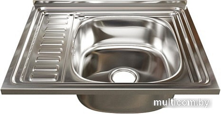 Кухонная мойка Mixline 538195 (правая, полированная, 0.8 мм)