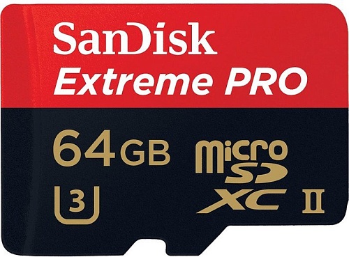 Карта памяти SanDisk Extreme Pro microSDXC 64GB + кардридер [SDSQXPJ-064G-GN6M3]