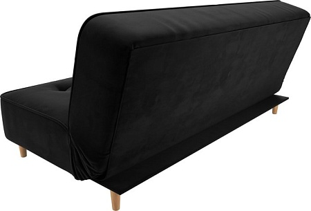 Диван Mebelico Портленд 108742 (БНП, велюр, черный)