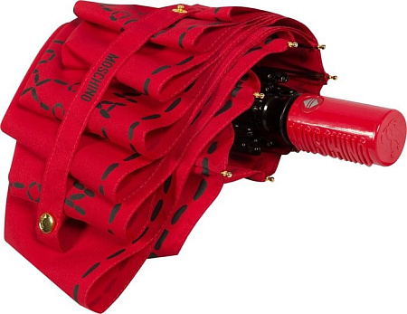 Зонт Moschino 8012-OCC Stitches Red