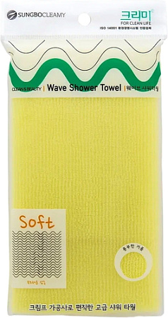 Мочалка Sungbo Cleamy Clean&Beauty Wave Shower Towel (28x95)