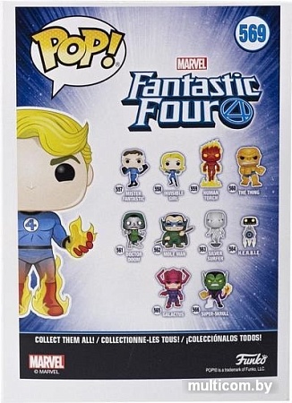Фигурка Funko POP! Bobble: Marvel: Fantastic Four: Human Torch 45007