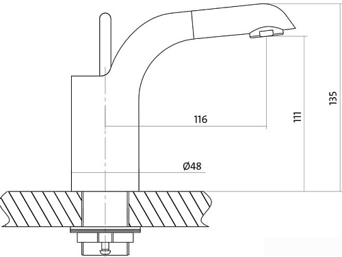 Смеситель Cersanit Luvio S951-051