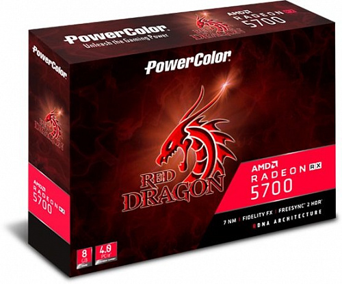 Видеокарта PowerColor Red Dragon Radeon RX 5700 8GB GDDR6 AXRX 5700 8GBD6-3DHR/OC