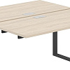 Стол Norden Приставка 320x143.8x75 AG.126.AR.L.72.AN (антрацит/серебро/акация равелло)
