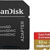Карта памяти SanDisk Extreme SDSQXAF-032G-GN6MA microSDHC 32GB (с адаптером)