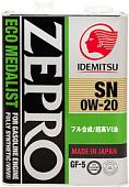 Моторное масло Idemitsu Zepro Eco Medalist 0W-20 4л