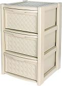 Комод Эльфпласт Виола 3 секции (слоновая кость)