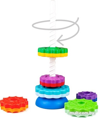 Пирамидка Fancy Baby Веселые шестеренки SPIN01