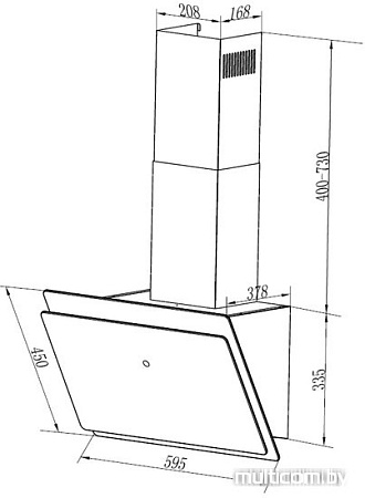 Кухонная вытяжка MAUNFELD Grammy 60 (белый)