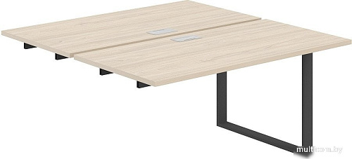 Стол Norden Приставка 320x143.8x75 AG.126.AR.L.72.AN (антрацит/серебро/акация равелло)