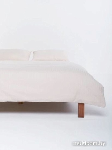 Постельное белье GoodNight Pure Страйп-сатин 1.5сп 417430 (бежевый)